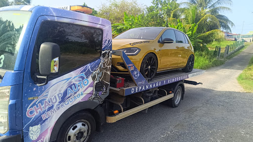 Chaup Auto remorquage véhicule jaune